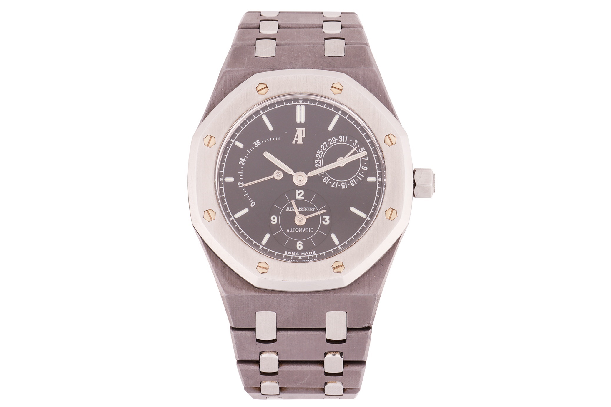 An Audemars Piguet Royal Oak Dual Time Tantalum